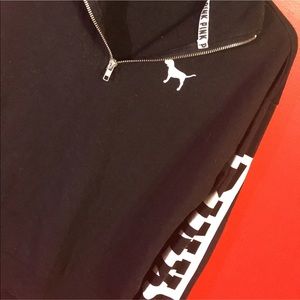 VS PINK loose quarter zip